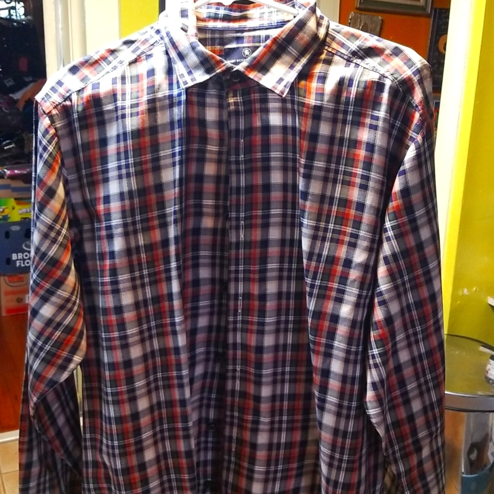 Men botton down front long sleeves